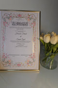 Modern vintage certficate